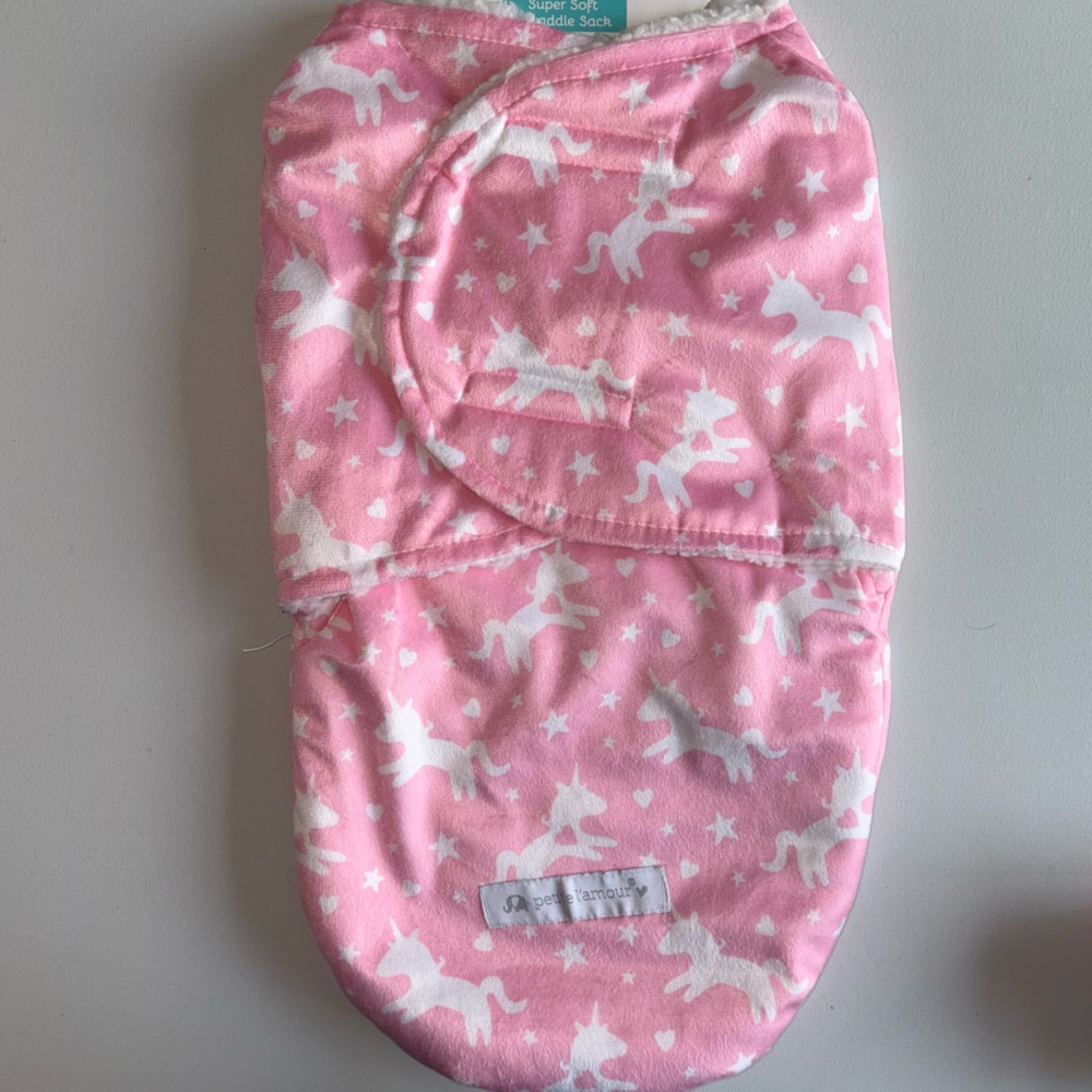 Adorable Pink Unicorn Swaddle Sack